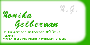 monika gelberman business card